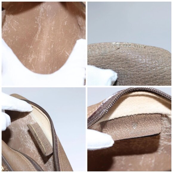 GUCCI GG Supreme Web Sherry Line Shoulder Bag PVC Beige Green Red Auth - Picture 14 of 15